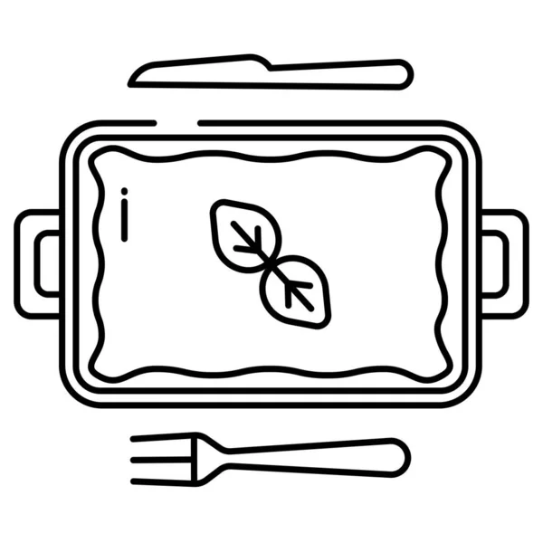 Символ Иконки Лазаньи Элемент Ригатони Высшего Качества Модном Стиле — стоковый вектор