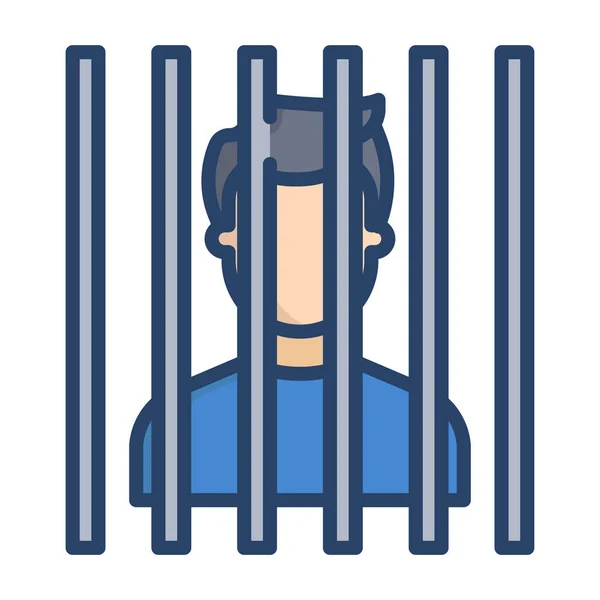 Jail Icon Vector Illustration — Stock Vector