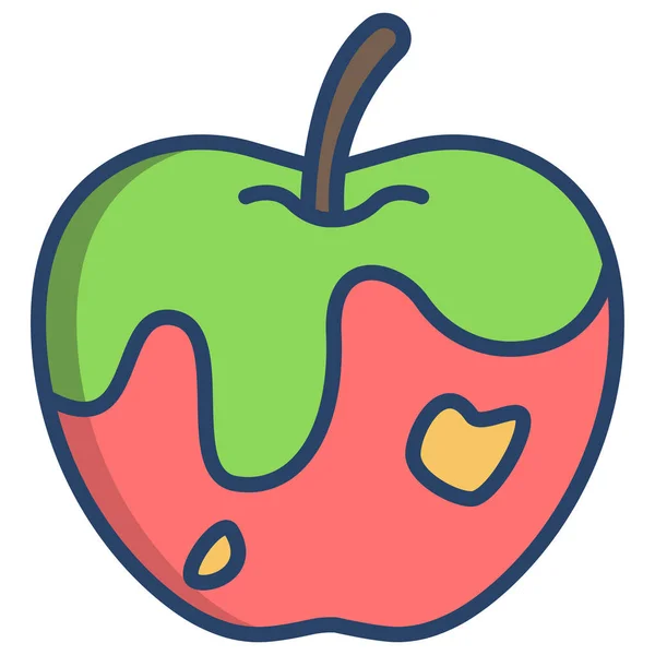 Magische Apfel Symbol Vektor Illustration — Stockvektor