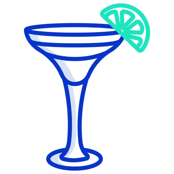 Cocktail Web Ikone Einfaches Design — Stockvektor