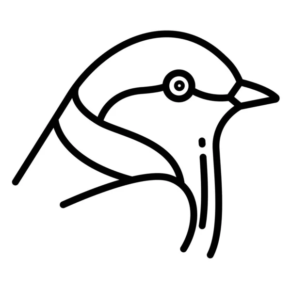 Avaler Symbole Icône Vectoriel Oiseau — Image vectorielle