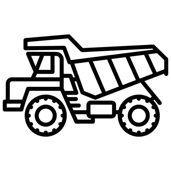 Truck Web Icoon Eenvoudige Illustratie — Stockvector