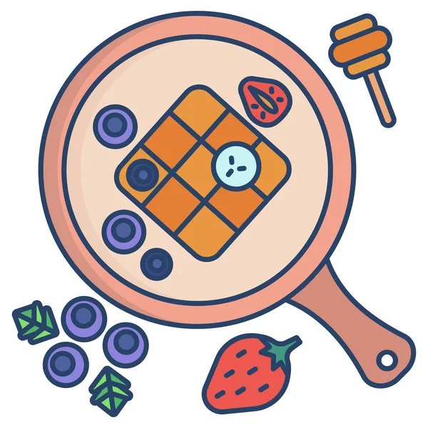 Food Web Icon Einfache Vektorillustration — Stockvektor