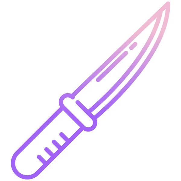 Knife Web Icon Vector Illustratie — Stockvector