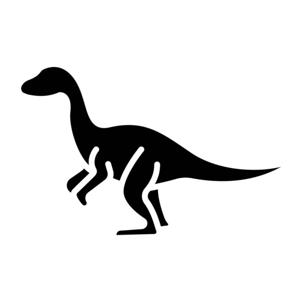 Vektorová Ilustrace Ikon Dinosaurů — Stockový vektor