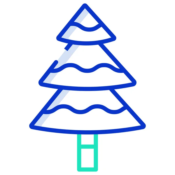 Árbol Navidad Diseño Simple — Vector de stock