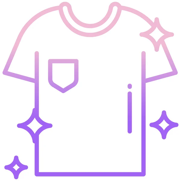 Shirt Ícone Simples Ilustração Vetorial — Vetor de Stock