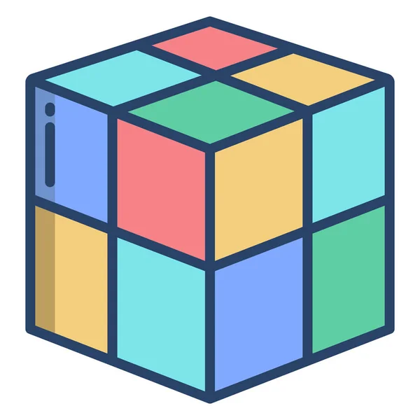 Куб Иконка Сайта — стоковый вектор