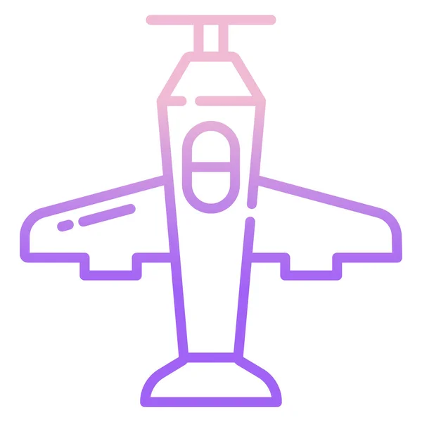 Icono Web Avión Ilustración Vectorial — Vector de stock