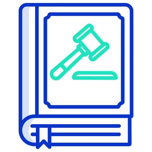 Law Justice Vector Icon — Stock Vector