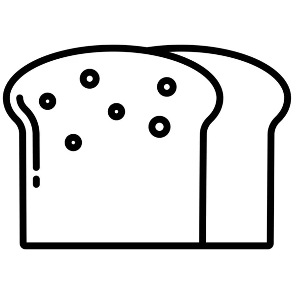 Bread Web Icon Simple Illustration — Stock Vector