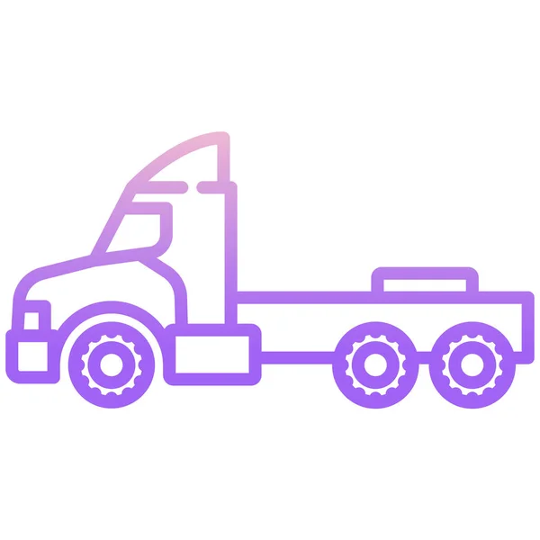 Φορτηγό Εικονίδιο Web Απλή Απεικόνιση — Διανυσματικό Αρχείο