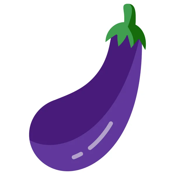 Vector Illustration Eggplant Plant Icon — Stock Vector