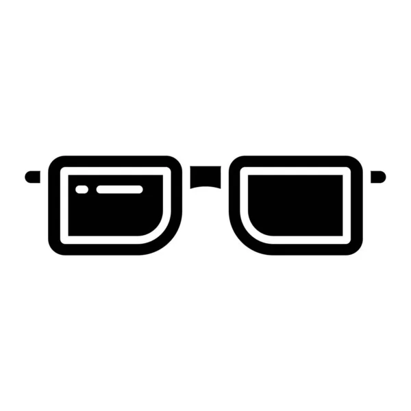 Icono Gafas Plano Ilustración Símbolo Signo Vector Aislado — Vector de stock