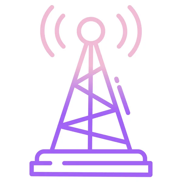 Icône Web Antenne Illustration Vectorielle — Image vectorielle