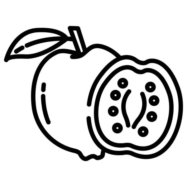 Vektor Illustration Ett Enda Äpple — Stock vektor