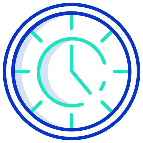 Horloge Icône Web Illustration Simple — Image vectorielle