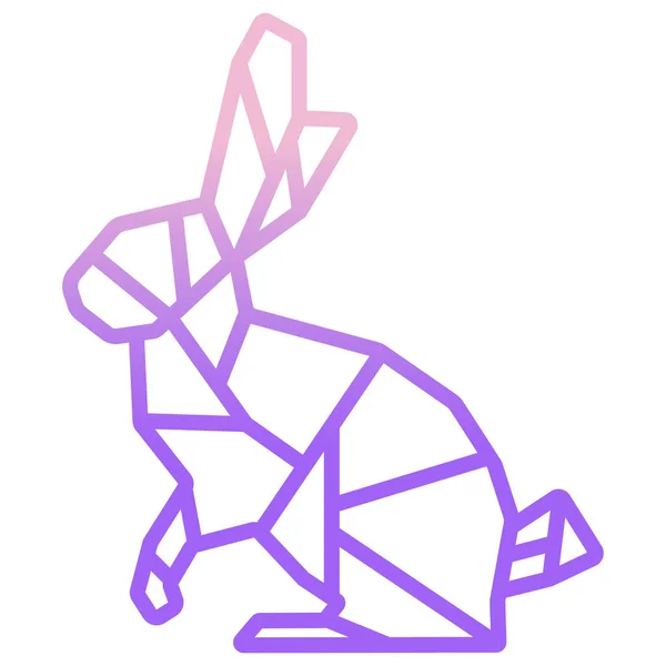 Иконка Кролика Векторная Иллюстрация — стоковый вектор