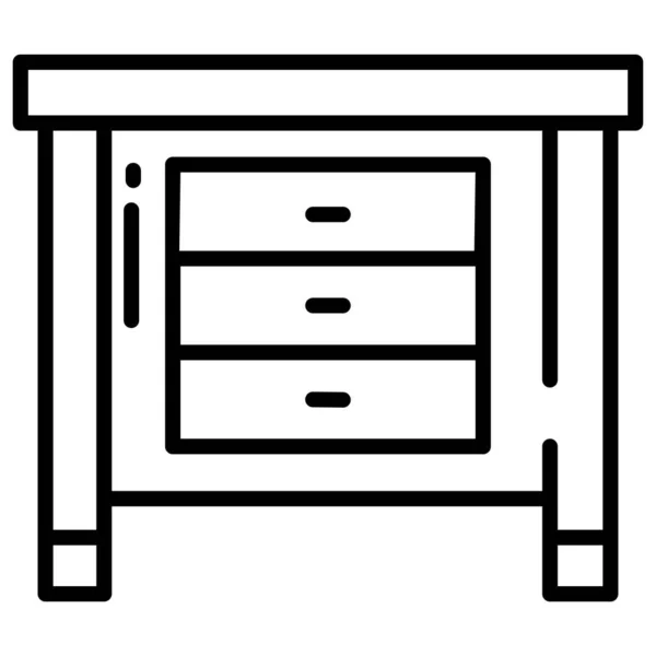 Cabinet Web Icon Simple Illustration — Stock Vector