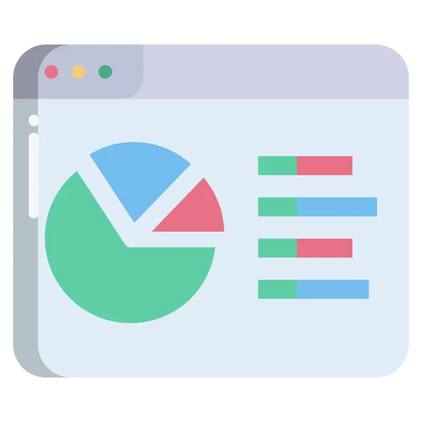 Semplice Icona Vettoriale Illustrazione Dell Analisi — Vettoriale Stock