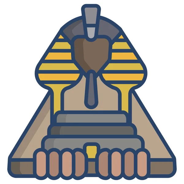 Sphinx Icône Web Illustration Simple — Image vectorielle