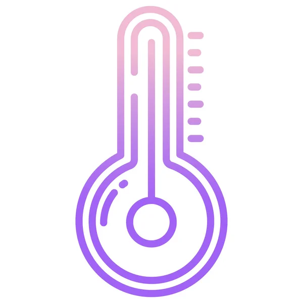 Thermometer Einfaches Symbol Vektorabbildung — Stockvektor