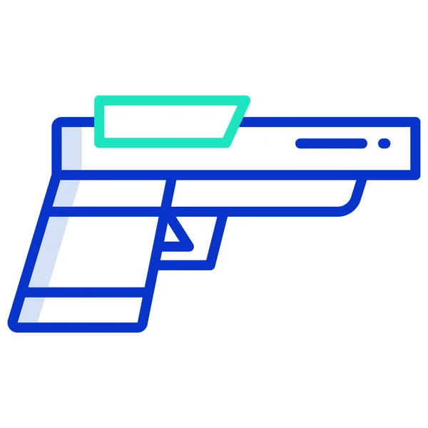 Vektor Illustration Pistol Ikon — Stock vektor