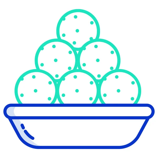 Comida Icono Web Ilustración Simple — Archivo Imágenes Vectoriales