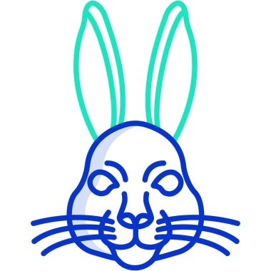 Tavşan Ağı simgesi, vektör illüstrasyonu