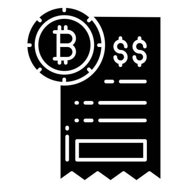 Fatura. Web simgesi basit illüstrasyon