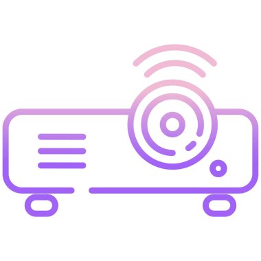 projektör web simgesi, vektör çizim 
