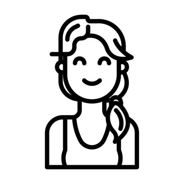 avatar simgesi web vektör çizimi