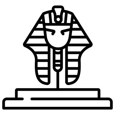 Mısır tanrı simgesinin vektör illüstrasyonu