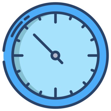 Saat. Web simgesi basit illüstrasyon 