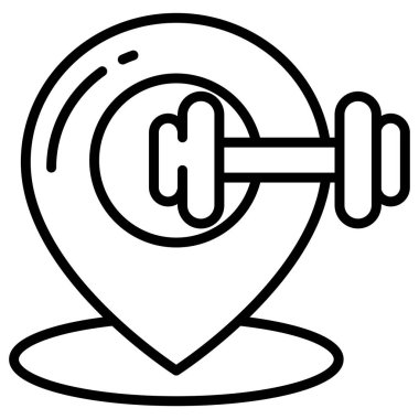 konum web simgesi, vektör illüstrasyonu 