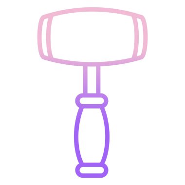 Vector illustration of mallet vector