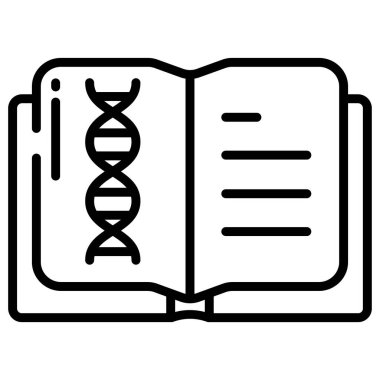 dna. Web simgesi basit illüstrasyon