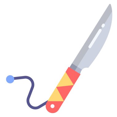 Bıçak ağ simgesi, vektör illüstrasyonu 