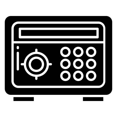 Güvenli. Web simgesi vektör illüstrasyonu