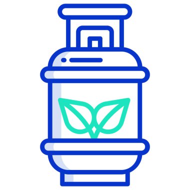 Gaz tüpü. Web simgesi basit tasarım