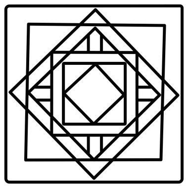 soyut çiçek süsleme, vektör çizim 