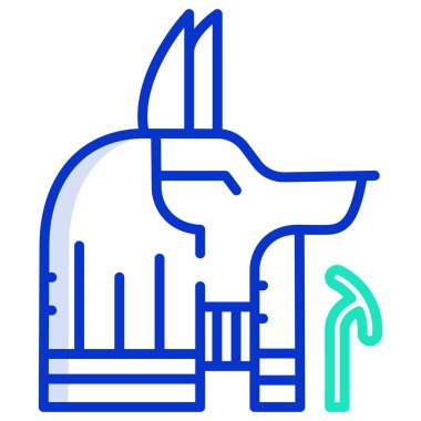 Basit vektör simgesi, Anubis 'in çizimi