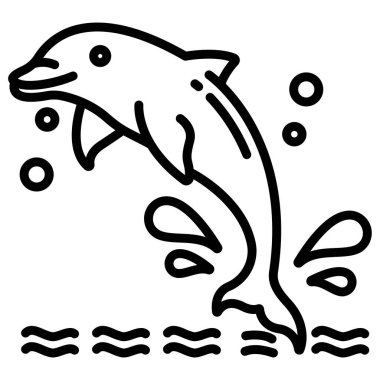 Balık. Web simgesi basit illüstrasyon