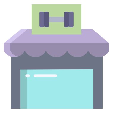 Dükkan. Web simgesi basit illüstrasyon