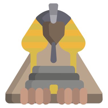 Sfenks. Web simgesi basit illüstrasyon