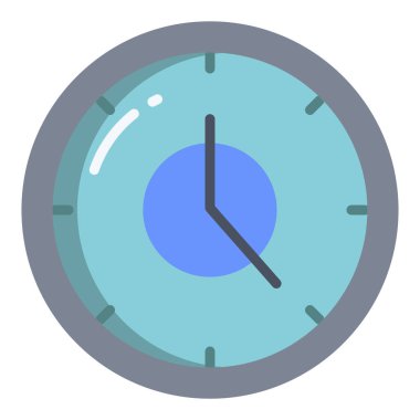 Saat. Web simgesi basit illüstrasyon