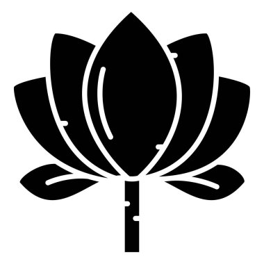 Lotus Web simgesi, vektör illüstrasyonu