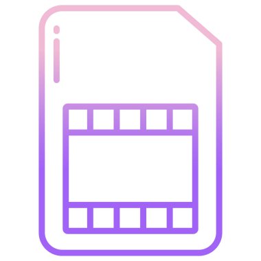 Basit vektör simgesi, SIM Kartın çizimi