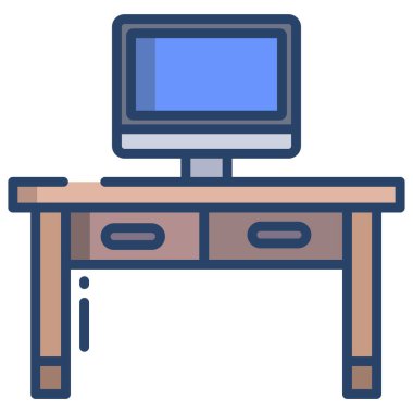 Masa simgesi beyaz arkaplanda izole edildi