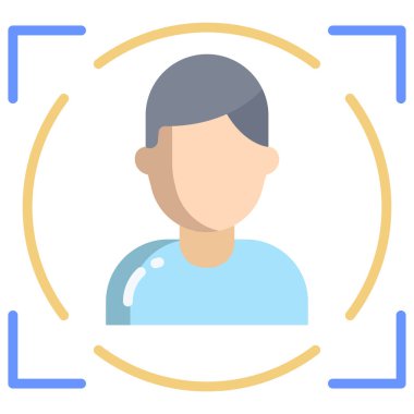 kullanıcı. Web simgesi basit illüstrasyon